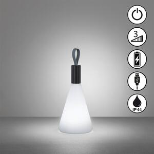 Fehér-fekete LED asztali lámpa (magasság 31,5 cm) Prian – Fischer & Honsel