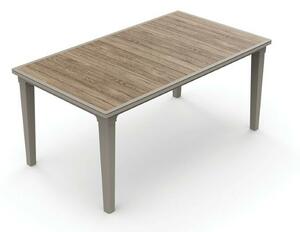 Keter Deco Futura 160 ashwood / cappuccino kerti asztal