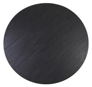 Fekete kerek étkezőasztal 140x140 cm Muden – Light & Living