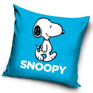 Snoopy párnahuzat kék, 40 x 40 cm