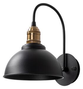 Fekete fali lámpa ø 21 cm Varzan – Opviq lights