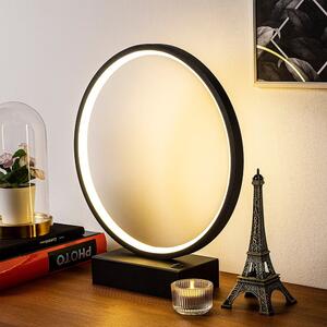 Fekete LED asztali lámpa (magasság 35 cm) Halka – Opviq lights