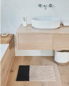 Fekete-krémszínű fürdőszobai kilépő 40x60 cm Maica – Kave Home