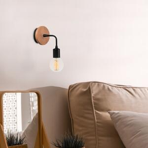 Fekete-natúr színű fali lámpa Dartini – Opviq lights