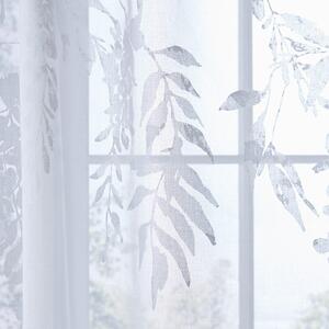 Fehér átlátszó függöny 183x140 cm Wisteria Floral - Catherine Lansfield