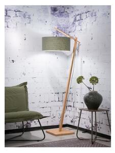 Andes állólámpa zöld búrával és bambusz szerkezettel - Good&Mojo
