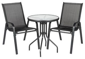 Funfit Garden 2 személyes Balkon szett - fekete