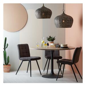 Natúr színű kerek étkezőasztal akácfa asztallappal ø 120 cm Biboca – Light & Living