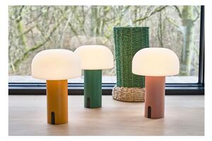 Fehér-narancssárga LED asztali lámpa (magasság 22,5 cm) Styles – Villa Collection