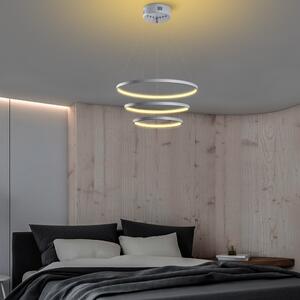 Szürke LED függőlámpa ø 50 cm Simit – Opviq lights
