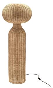 Natúr színű állólámpa rattan búrával (magasság 130 cm) Vinka – Villa Collection