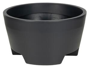 Vaso Ercolino műanyag növénytartó antracit 80x44cm