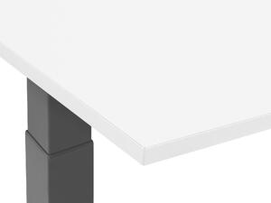 Manuálisan Állítható Magasságú Fekete Fehér Íróasztal 180 x 80 cm DESTIN II