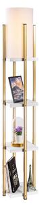 Opviq Floor Lamp White Gold 7119 - White, Gold