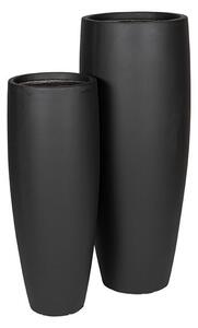 Calgary Vase Giant kompozit növénytartó szett antracit 35x100-44x120,5cm S2