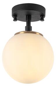 Fekete-fehér mennyezeti lámpa üveg búrával ø 15 cm Atmaca – Opviq lights