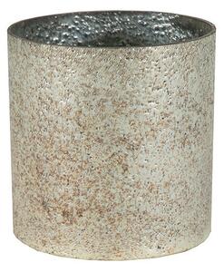 Marhaba Cylinder üvegváza ezüst 10x11cm