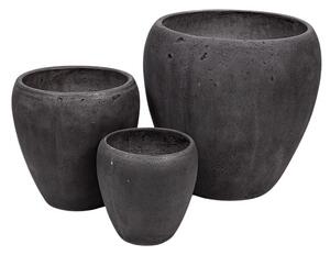 Ottawa Monica beton növénytartó szett szürke 28-56x28-54cm S/3