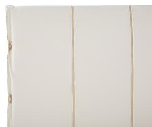 Fehér műbőr franciaágy 160 x 200 cm BETIN