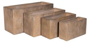 Yukon Tetra Grand kompozit balkonláda szett bézs 60x21x35-110x40x55cm S4