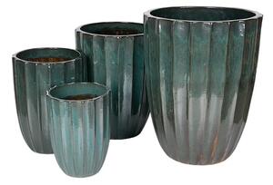 Harlow Vase kerámia váza szett mohazöld 30x39-55x71cm S4