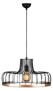Fekete-rézszínű függőlámpa fém búrával ø 53 cm Fellini – Opviq lights