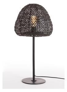 Matt fekete asztali lámpa (magasság 56 cm) Finou – Light & Living