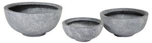 Alberta Rita kompozit ültetőtál szürke 36x16,5-55x27cm S3