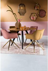Natúr színű kerek étkezőasztal akácfa asztallappal ø 120 cm Mimoso – Light & Living