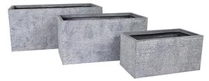 Ontario Tetra High kompozit balkonláda szürke 60x30x30-100x45x45cm S3