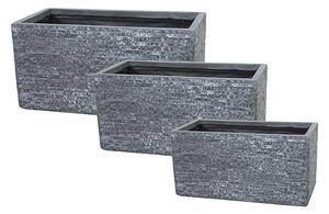 Ontario Tetra High kompozit balkonláda grafit 60x30x30-100x45x45cm S3