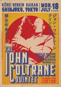 Plakát John Coltrane Quintet - Tokyo, (59.4 x 84 cm)