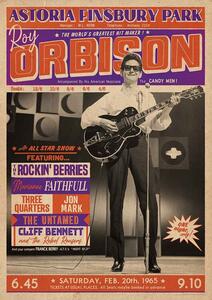 Plakát Roy Orbison - Astoria Finsbury Park 1965, (59.4 x 84 cm)