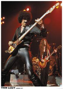Plakát Thin Lizzy - London 1977, (59.4 x 84 cm)