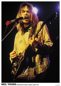 Plakát Neil Young - Hammersmith Oden London 1976, (59.4 x 84 cm)