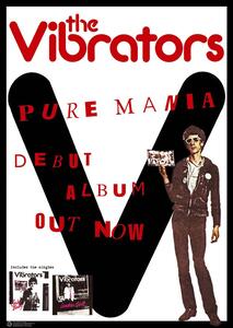 Plakát Vibrators - Pure Mania, (59.4 x 84 cm)