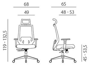 ANTARES EDGE NET ergonomikus irodai szék