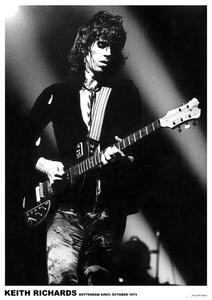 Plakát Rolling Stones / Keith Richards - Rotterdam 1973, (59.4 x 84 cm)