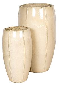 Alden Vase Giant kerámia növénytartó szett vajszín 44x77-57x100cm S2