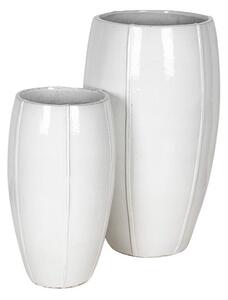 Alden Vase Giant kerámia növénytartó szett fehér 44x77-57x100cm S2