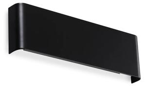 DELTA LED falilámpa, matt fekete, 30 cm, 3000K