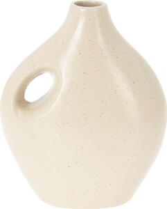 Rhonda porcelán váza krémszínű, 16 x 20 x 8,5 cm