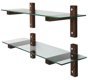 Hanah Home Wall Shelf Walnut R200