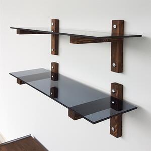 Hanah Home Wall Shelf Walnut Fume R202