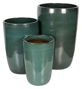 Tatum Vase Giant kerámia növénytartó szett mohazöld 42x63-65x100cm S3