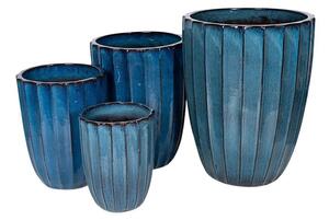 Harlow Vase kerámia váza szett antik kék 30x39-55x71cm S4