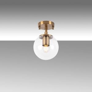 Bronzszínű mennyezeti lámpa üveg búrával ø 15 cm Atmaca – Opviq lights