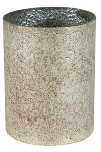 Marhaba Cylinder Slim üvegváza ezüst 17x23cm