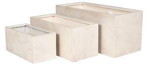 Hartford Tetra High kompozit balkonláda szett homokszín 59,5x27,5x28-99,5x45x45cm S3