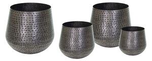 Madras Caldron fém üst szett óezüst 26x22-50x38cm S/4